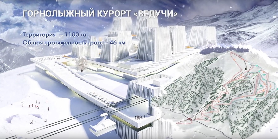 Горнолыжный курорт
Горнолыжный курорт "Ведучи"
Территория 1100 га
Общая протяжонность трасс 46 км
Ключевые слова: курорт,лыжи,чечения